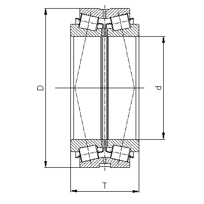 High dimension double row tapered roller bearing 2 4024 2d