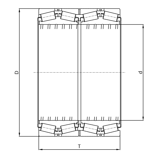 Multirow tapered roller bearing 2 4025 2d