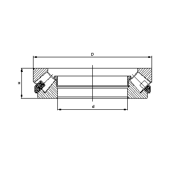 High dimension spherical roller thrust bearing 2 4034 2d