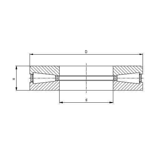 High dimension tapered roller thrust bearing 2 4035 2d