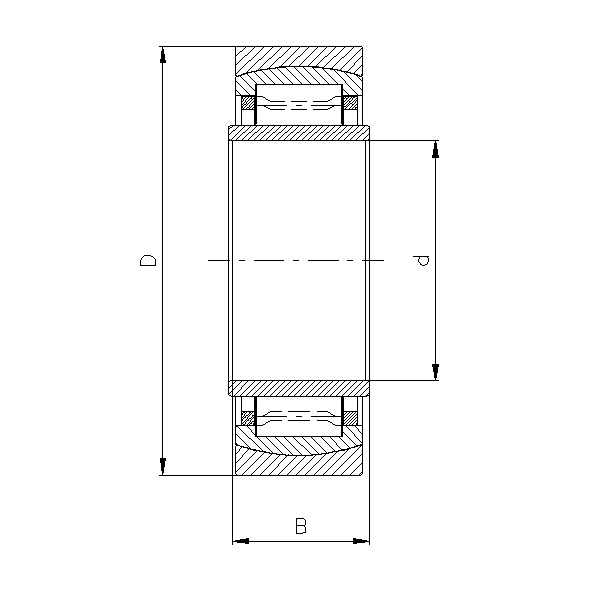 Self-aligning radial roller bearing 2 8006 2d