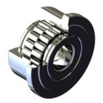 Yoke type track roller for coils conveyors