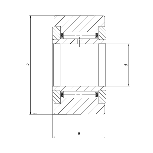 Guide rollers needle roller bearings with cage 2 2003 2d1