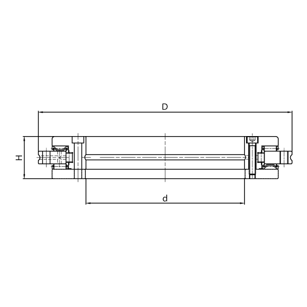 Axial/radial roller bearing 2 6035 2d