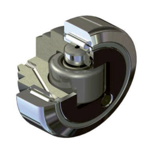 Combined bearing for steel I-Sections