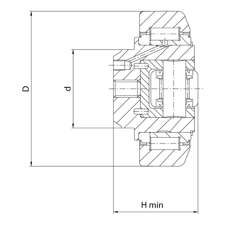 Combined bearings for steel section adjustable by means of screw 2 3004 2d