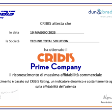 Cribis Prime Company certification
